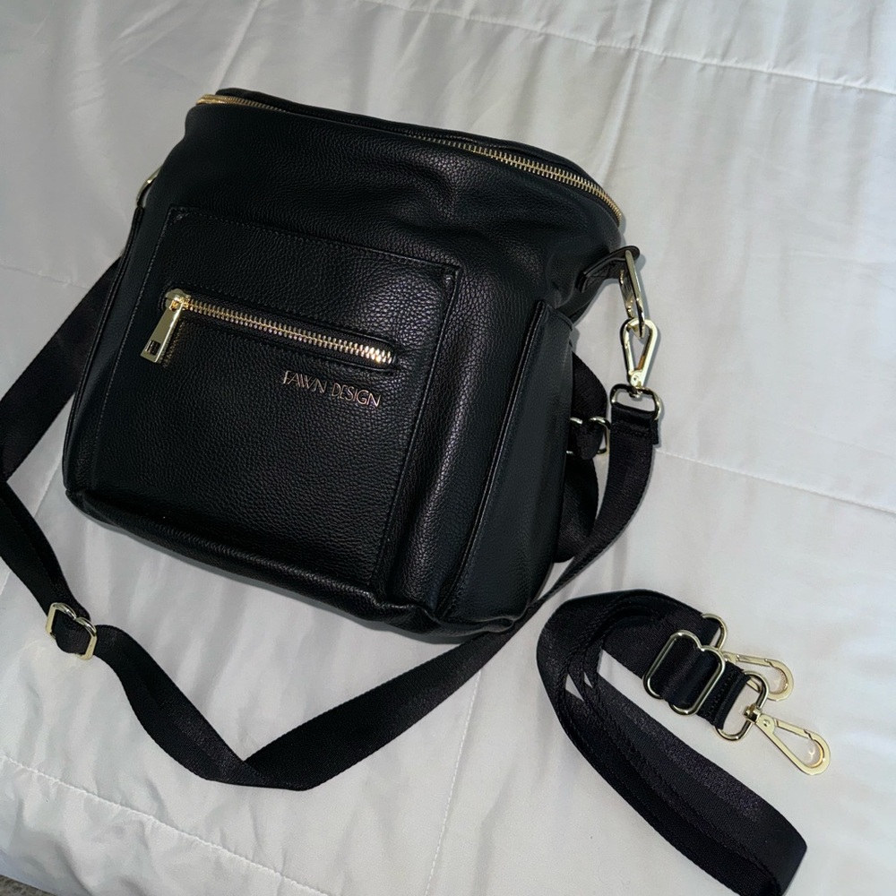 Fawn Design black backpack/diaper bag
